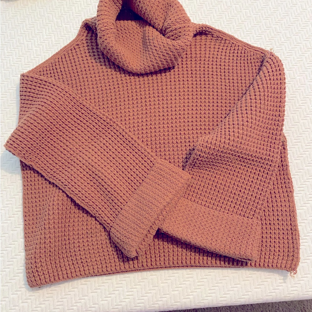 Free People Cropped Cozy Sweater